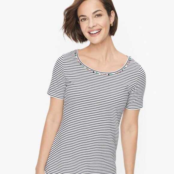 ⭐Talbots striped t-shirt - Picture 1 of 8